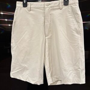 FootJoy Men's Cream Flat Front Shorts